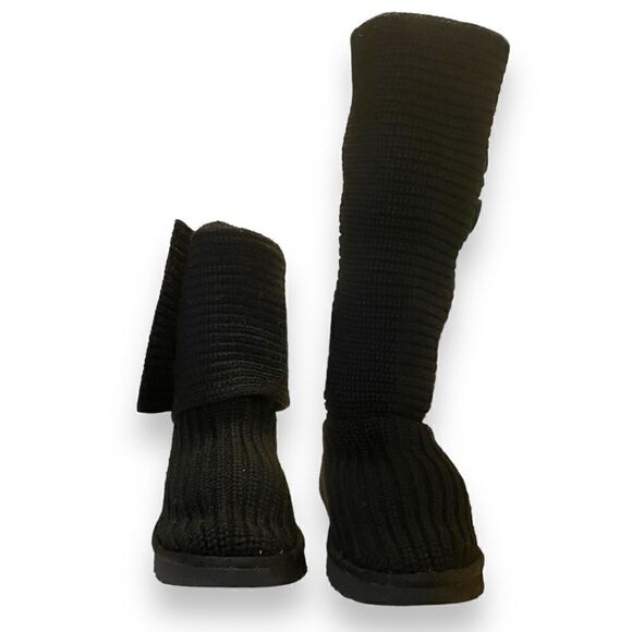 UGG Classic Cardy Tall Triplet Knit Sweater Boots - Picture 1 of 7